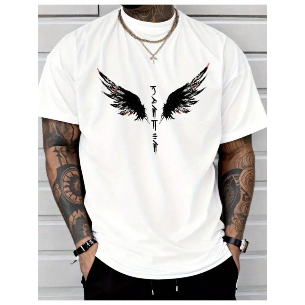 Camiseta ASAS Masculina 100% Algodão Simples De Manga Curta Gola Minimalista Redonda Estampada Lançamento Linha Premio