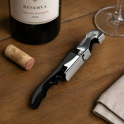 Kit 5 Abridor De Garrafa Vinho Saca Rolhas Aço Inox