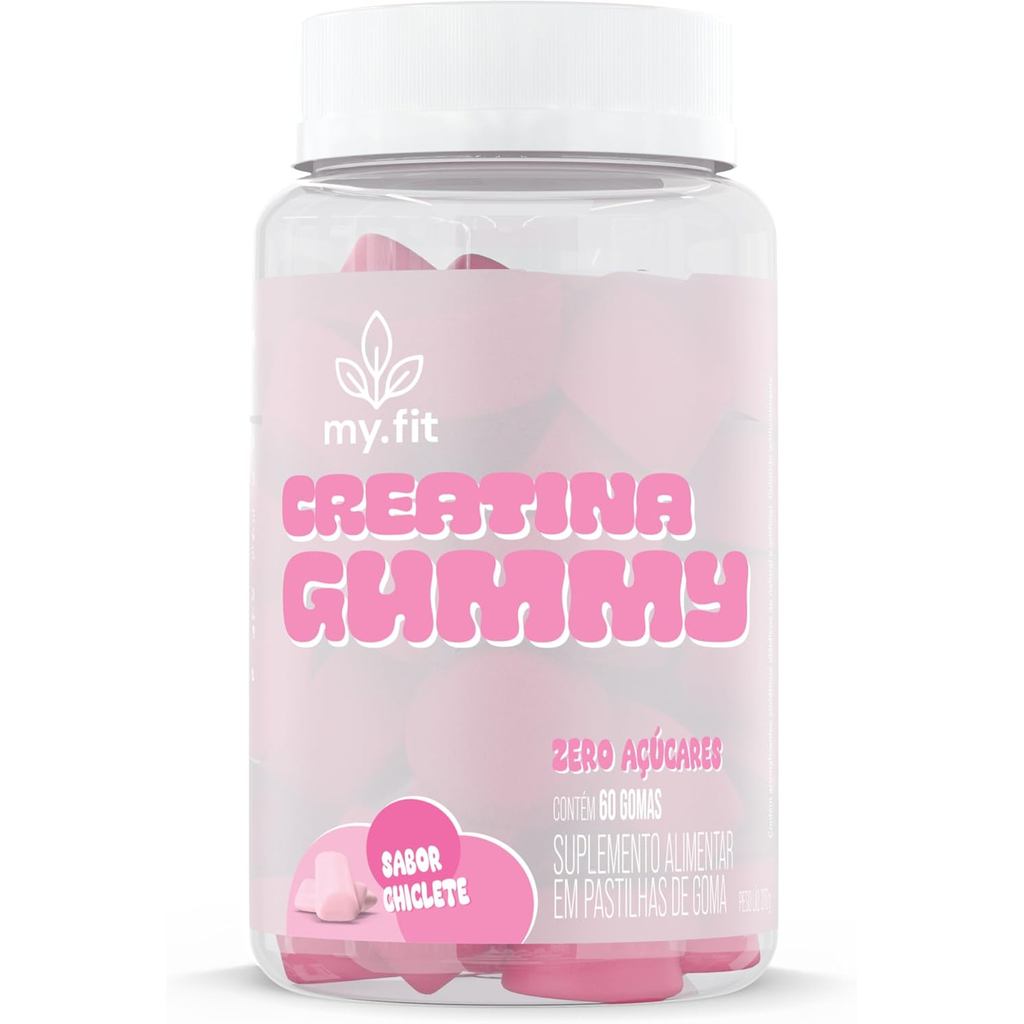 Creatina Gummy, Sabor Chiclete (60 Gomas) - My Fit