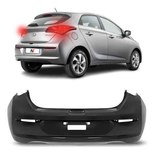 Parachoque Traseiro Hb20 Hatch 2016 2017 2018 2019 1° Linha