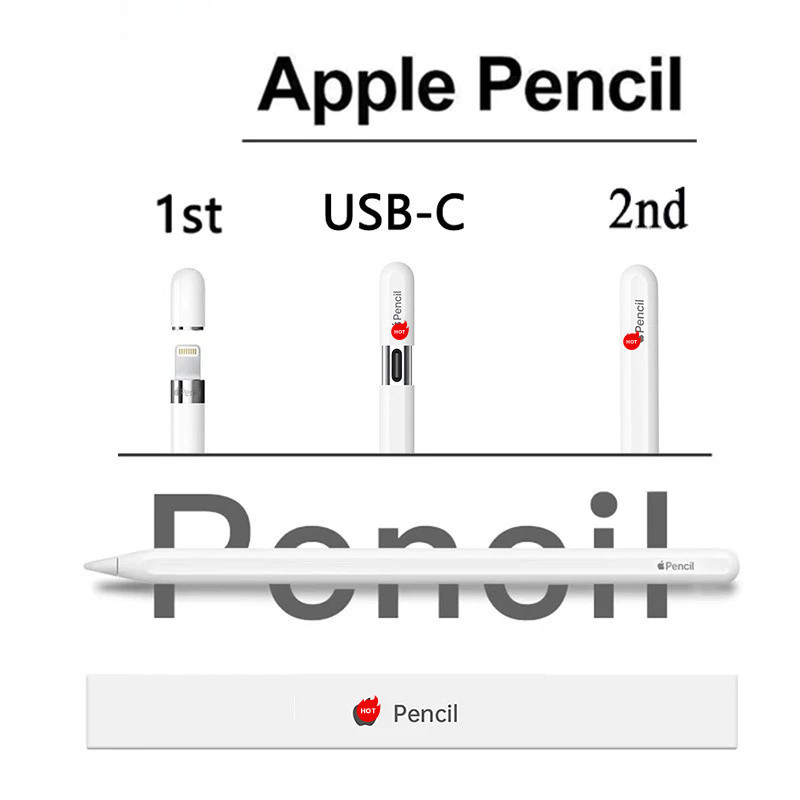 Para Apple Pencil 1st 2nd USB-C Caneta Stylus iOS Toque Tablet Com Display De En