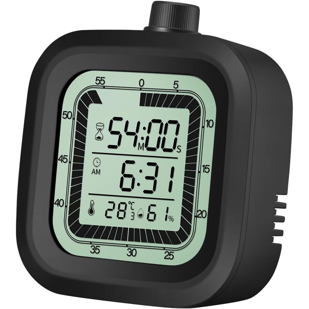 Visual timer for kids with alarm clock countdown count-up 1-60 minutes kitchen timer student bathroom shower clock train