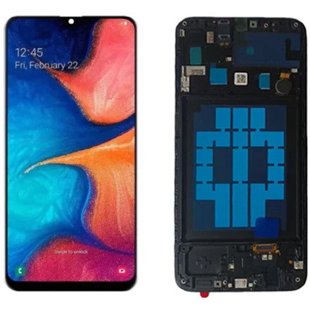 Tela Compativel Display Lcd Compatível A20 A205 A205g Com Aro Incell