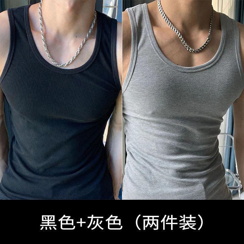 Colete rosqueado masculino pesado em torno do pescoço estilo americano apertado elástico esportes lazer Fitness barato r