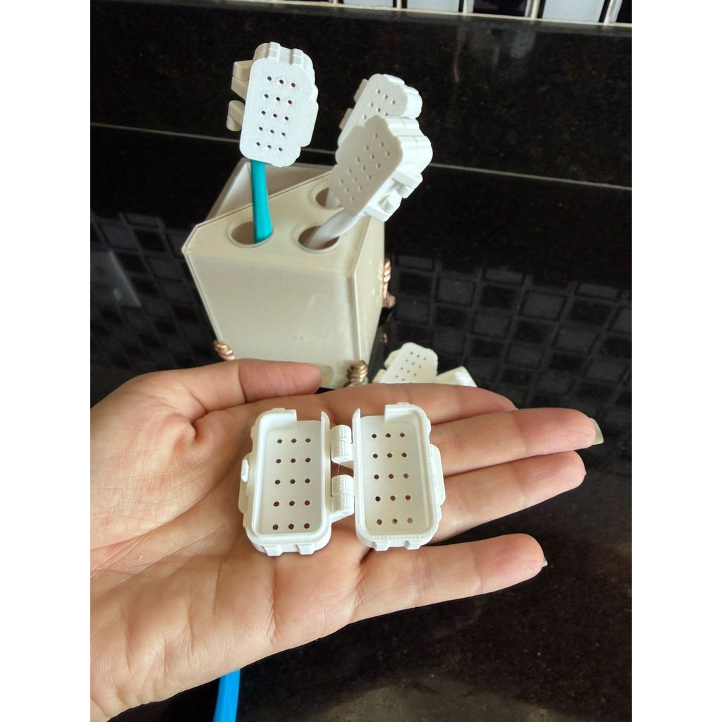 Porta escova de dentes para viagens e banheiros, case para escova, protetor de escova dental KIT 8