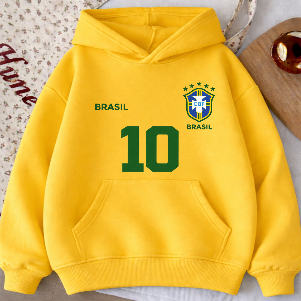 Moletom Adulto Brasil Canguru Jogador 1004 Selação Brasileira Hexa 2026