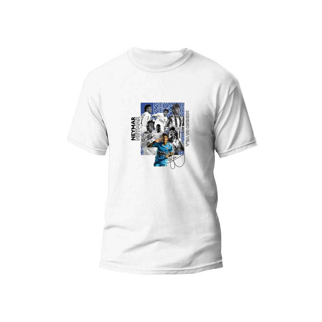 Camiseta Vintage Estampada Ney Santos Principe Futebol Copa 2026 Retrô Streetwear Oversized Moda Unissex 100% Algodão