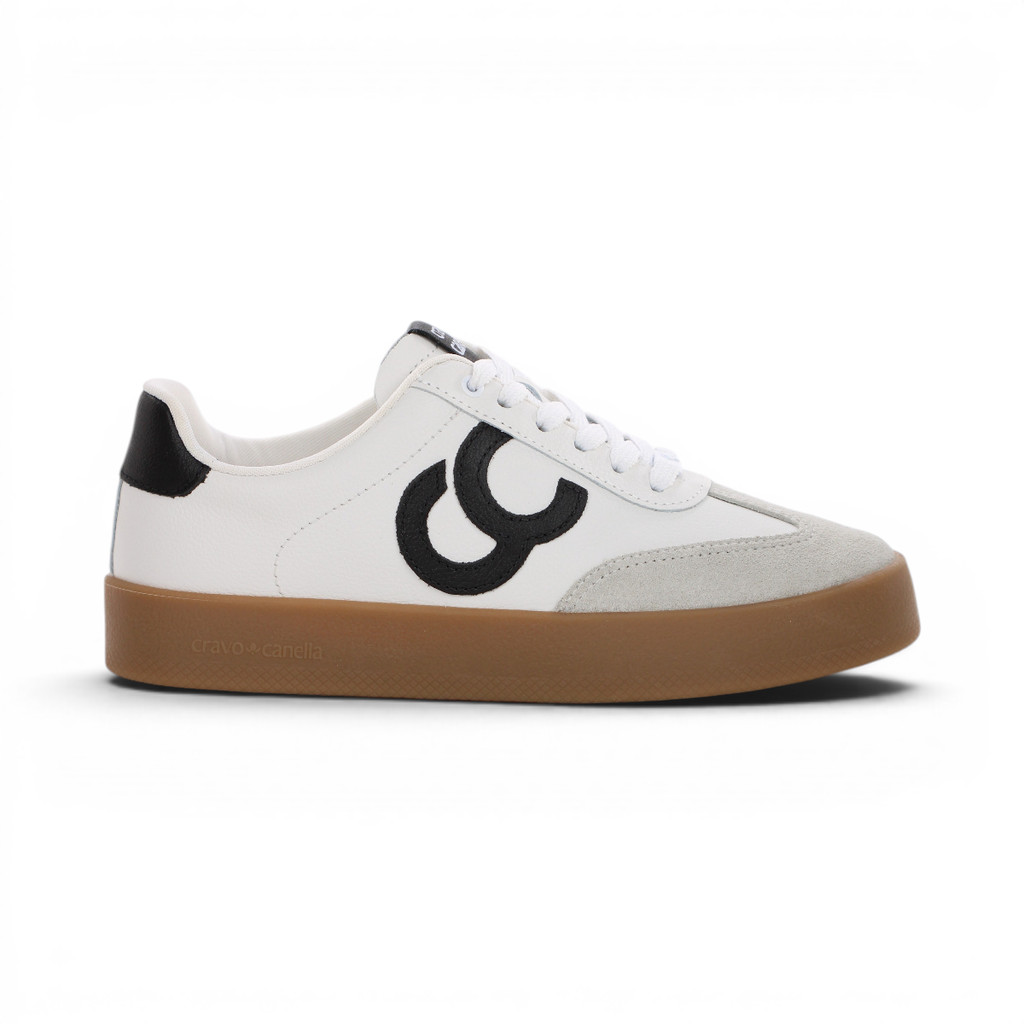 Tênis Cravo e Canella City Drift Branco Preto e Cinza - Feminino