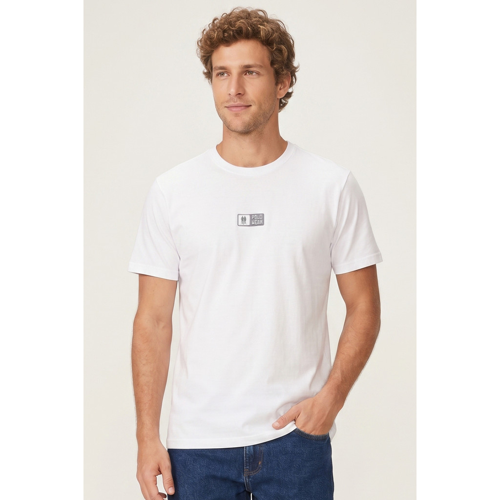 Camiseta Masculina Leve e Confortável Polo Wear Branco