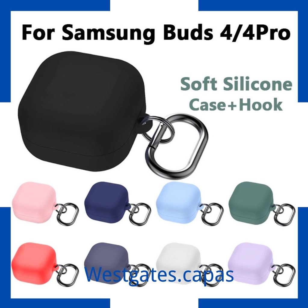 Capa para Fone Samsung Galaxy Buds 4/4Pro Capa Protetora De Silicone Macio Com G