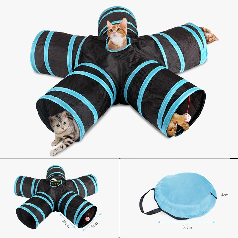 Brinquedo Interativo Dobrável De Gato Coelho / Animal / Jogos / Túnel / Brinquedo Para Animais De Estimação