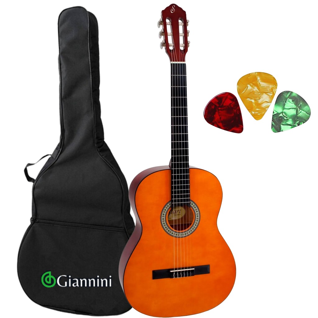 Violão Giannini Start N14 NYLON+ Capa Giannini+ 3 Palhetas