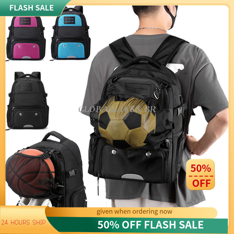 {ESTOQUE PRONTO} Bolsa de basquete mochila esportiva masculina à prova d'água bolsa de futebol ao ar livre feminina moch