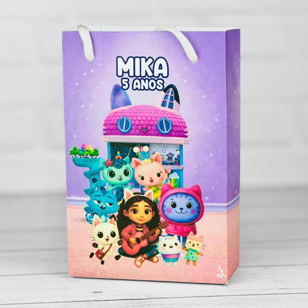 Sacolinha Personalizados A CASA MAGICA DA GABBY GABI (PEGUE E MONTE) / Lembrancinha Mimos Festa Aniversário Infantil