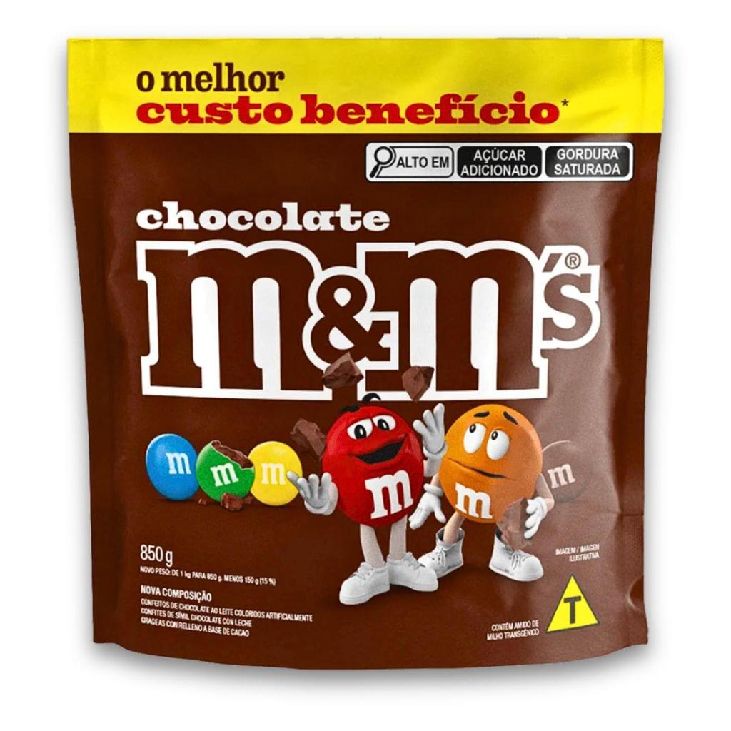 Chocolate M&M'S Ao Leite 850g