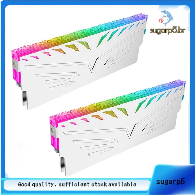 Universal Para Desktop DDR3 4 5 Computador RAM Dissipador De Calor 5V ARGB AURA Sincronização Memória Vara Armadura Cole