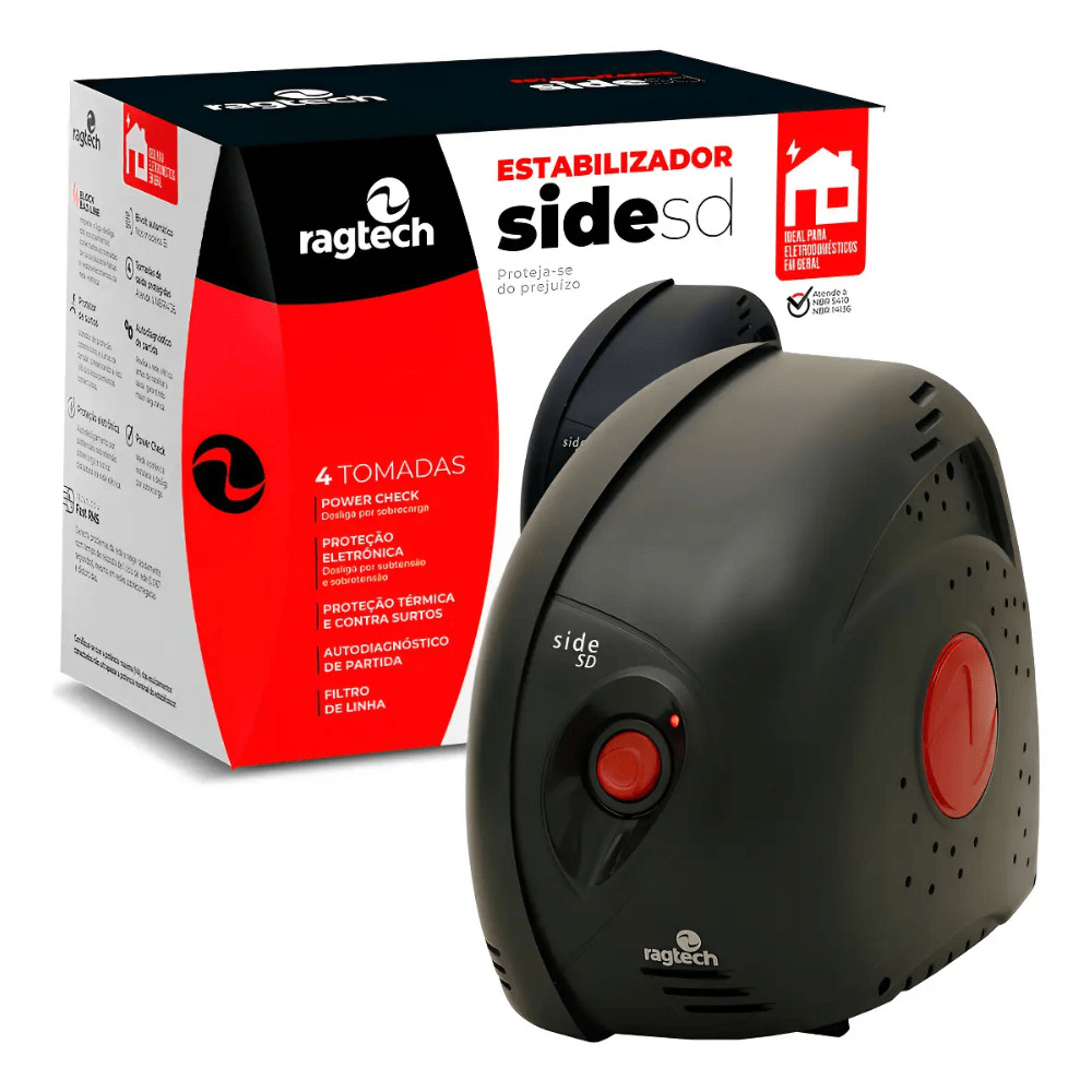 ESTABILIZADOR 300VA BIVOLT/115V RAGTECH SIDE SD 5410