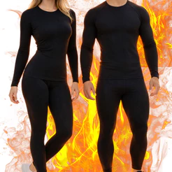 Conjunto Segunda Pele Camiseta e Calça Térmica Flanelado Frio Intenso Masculino Feminino Unissex