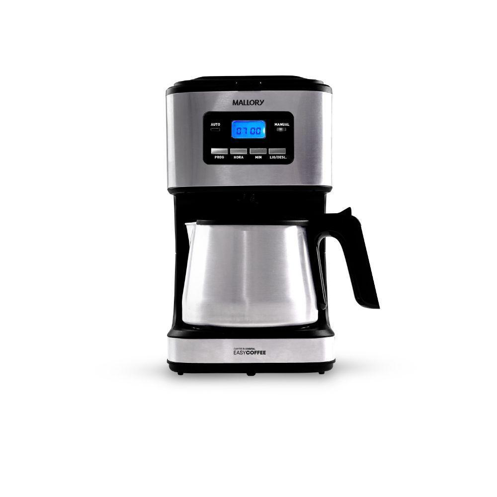 Cafeteira Elétrica Mallory Easy Coffee 32 Xícaras Programável Jarra Inox 220V