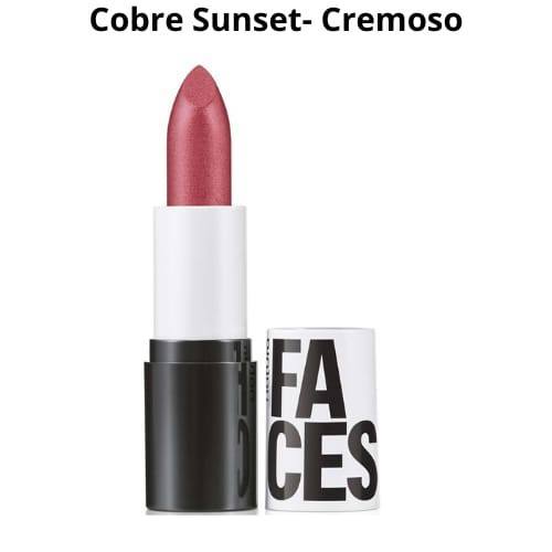 Batom Natura Faces Matte - Cremoso 3,5g Cobre Sunset