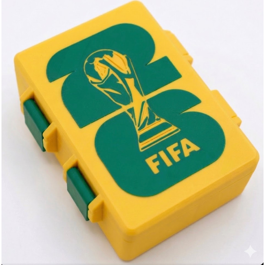 Estojo Porta Figurinha Caixa Organizadora Copa do Mundo 2026 Case Trocas Coleção Album da Copa