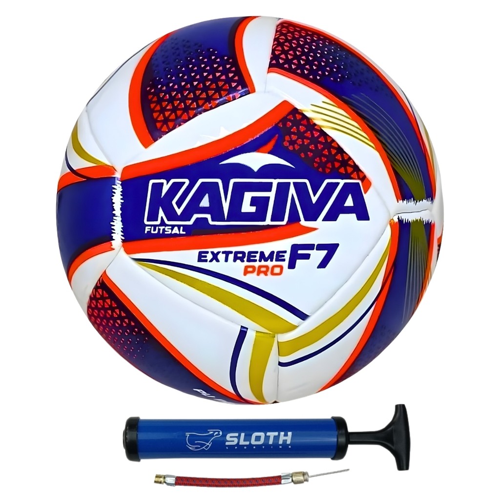 Kit Bola de Futsal Kagiva F7 PRO SUB 7 + Bomba de Ar