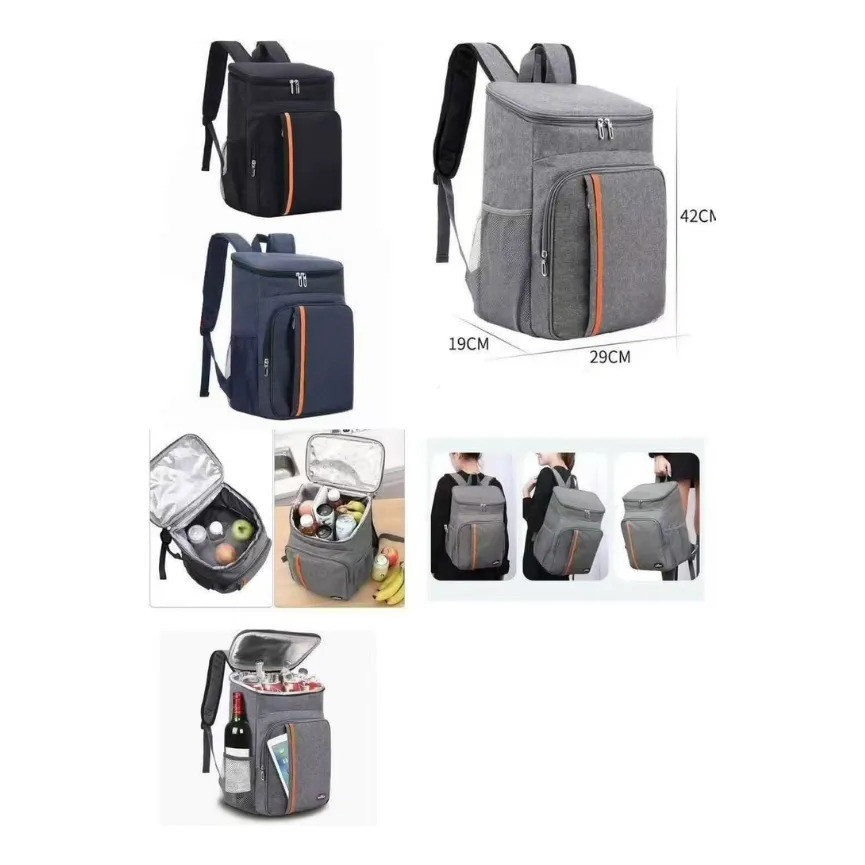 Mochila Cooler Térmica Bebidas Impermeável Comida Marmita