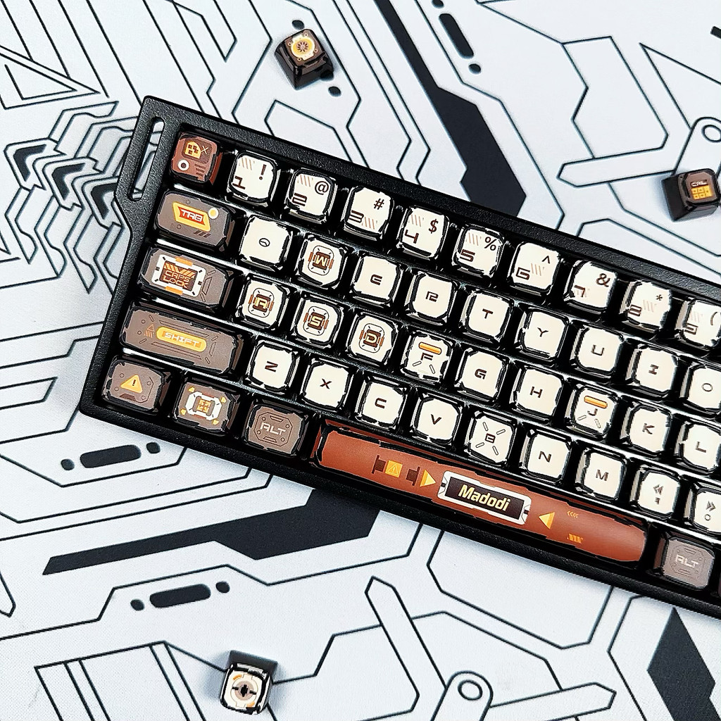 Comics Wanderer Keycap Sublimação Transparente de Quatro Lados MDA Altura wooting Mega Lion Teclado Mecânico Bêbado Vead