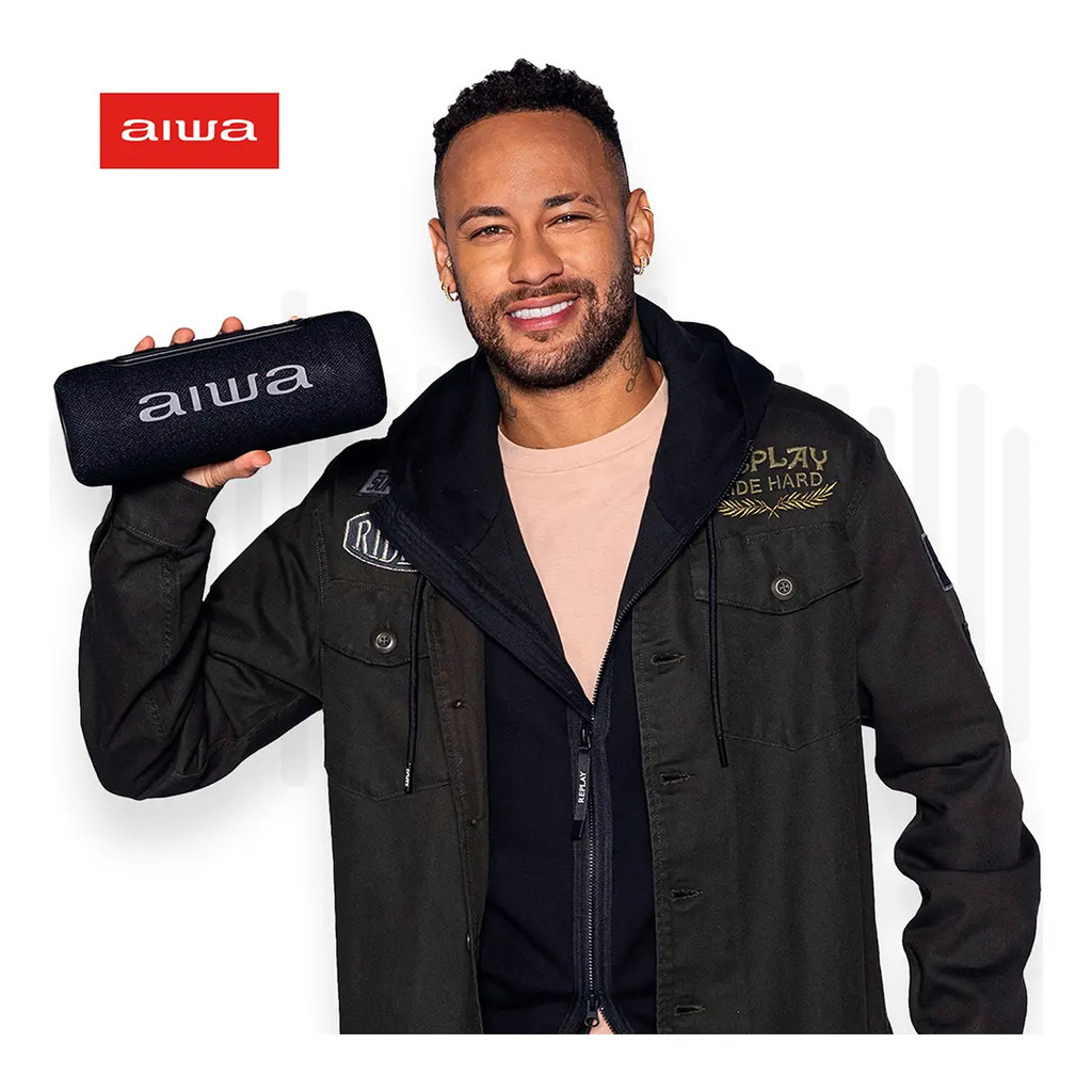 Caixa De Som Speaker Bluetooth Aiwa SP-05-LB 30W IPX5 Preta