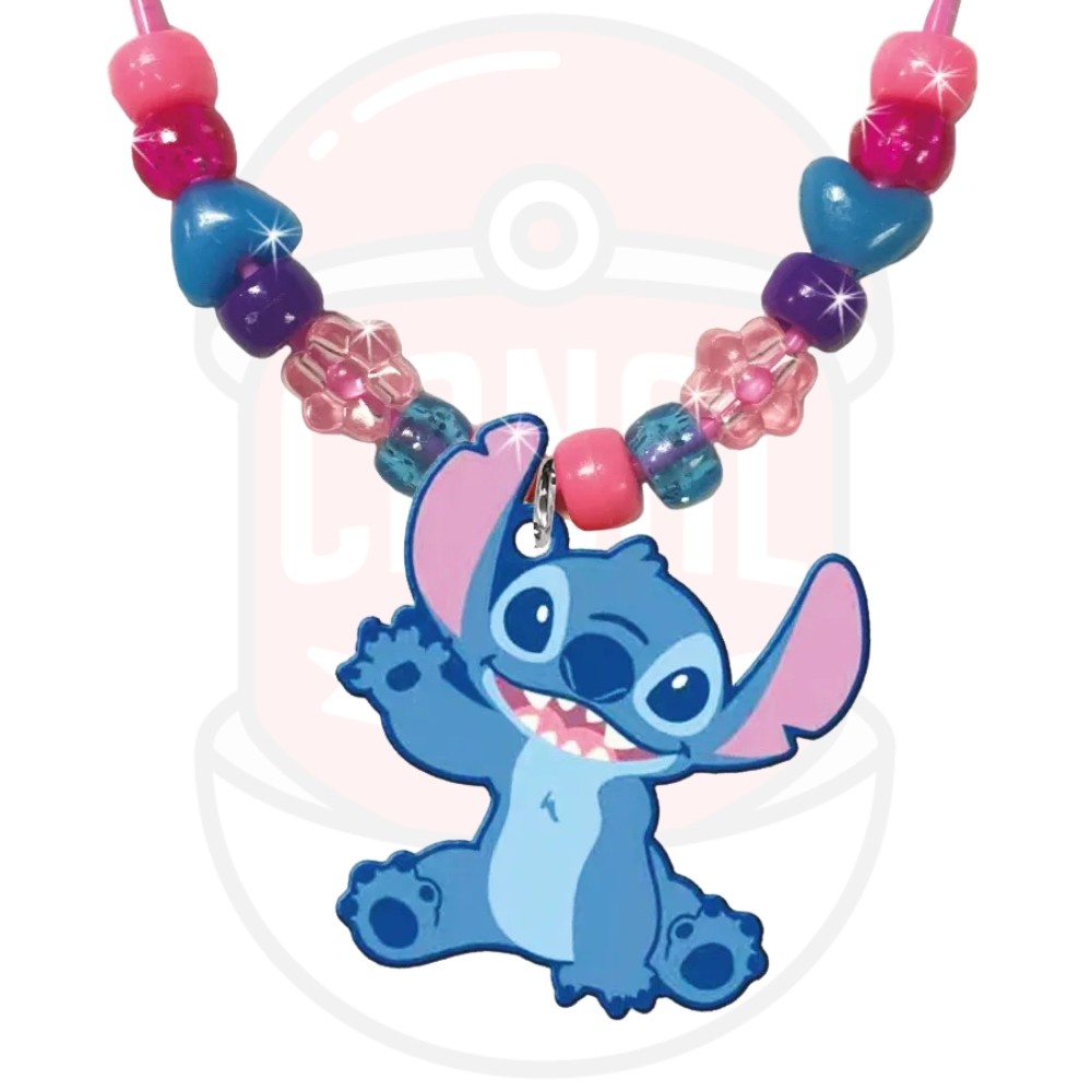 KIT MONTE SEU COLAR STITCH DISNEY 150 MIÇANGAS TOYNG BRINQUEDOS MALETA INFANTIL PINGENTES MENINA · foto 2