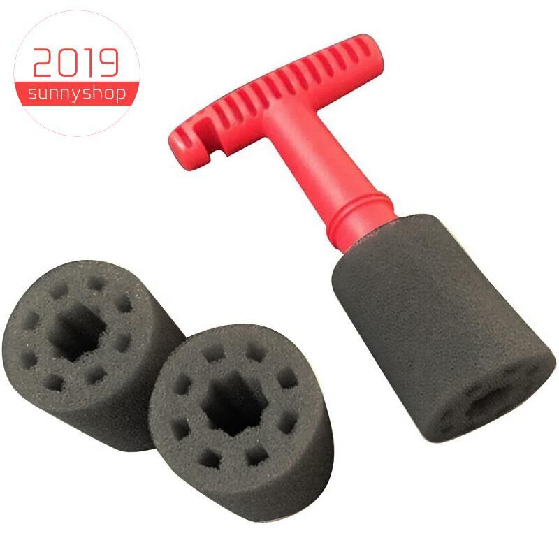 [Bestseller S] Escova De Pneu Embutida Para Lavagem De Carro , Porca , Ferramentas De Limpeza De Roda Com 3 Esponjas Ext