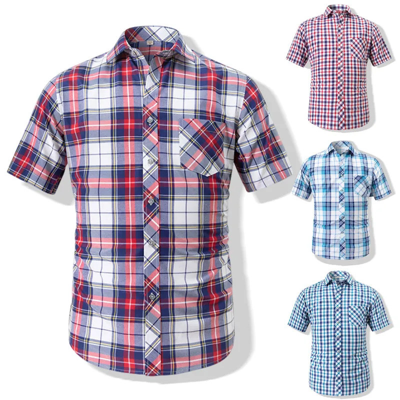 Camisas Polo Casuais Masculinas De Manga Curta Moda Camisa Masculina Verão Casual Fina Meia Chemise Hommes De Luxe EQQC