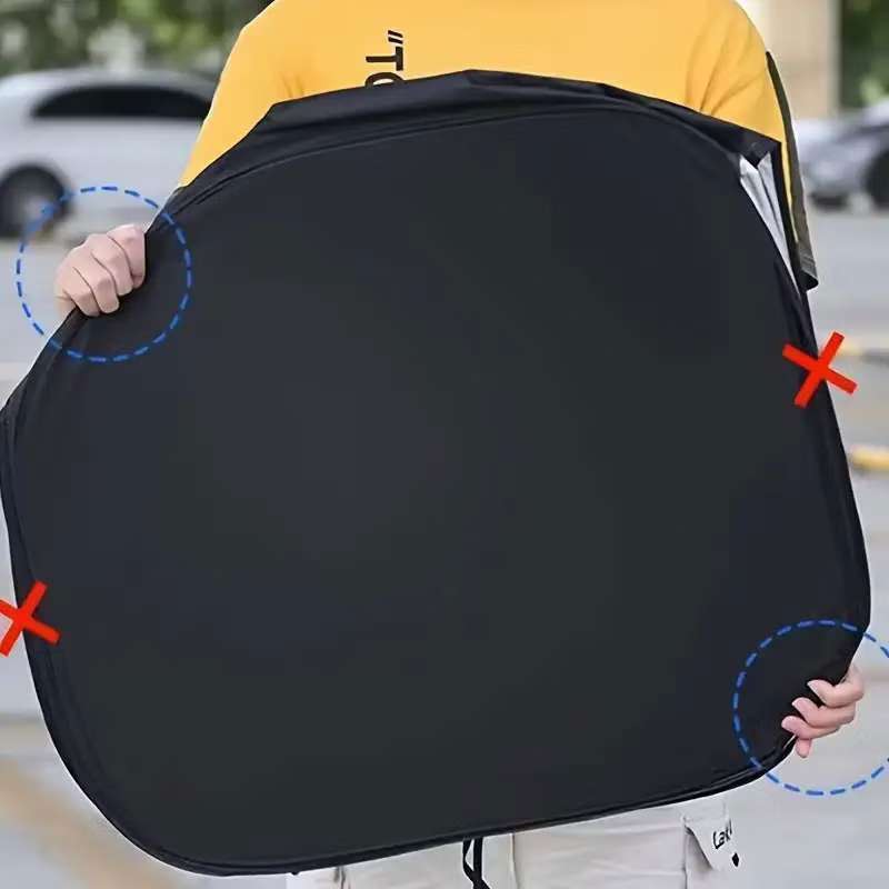 Quebrador Sol Painel Guarda Sol Proteção Solar Uv Para-brisa Carro Painel Protetor Universal — imagem 2 de 2