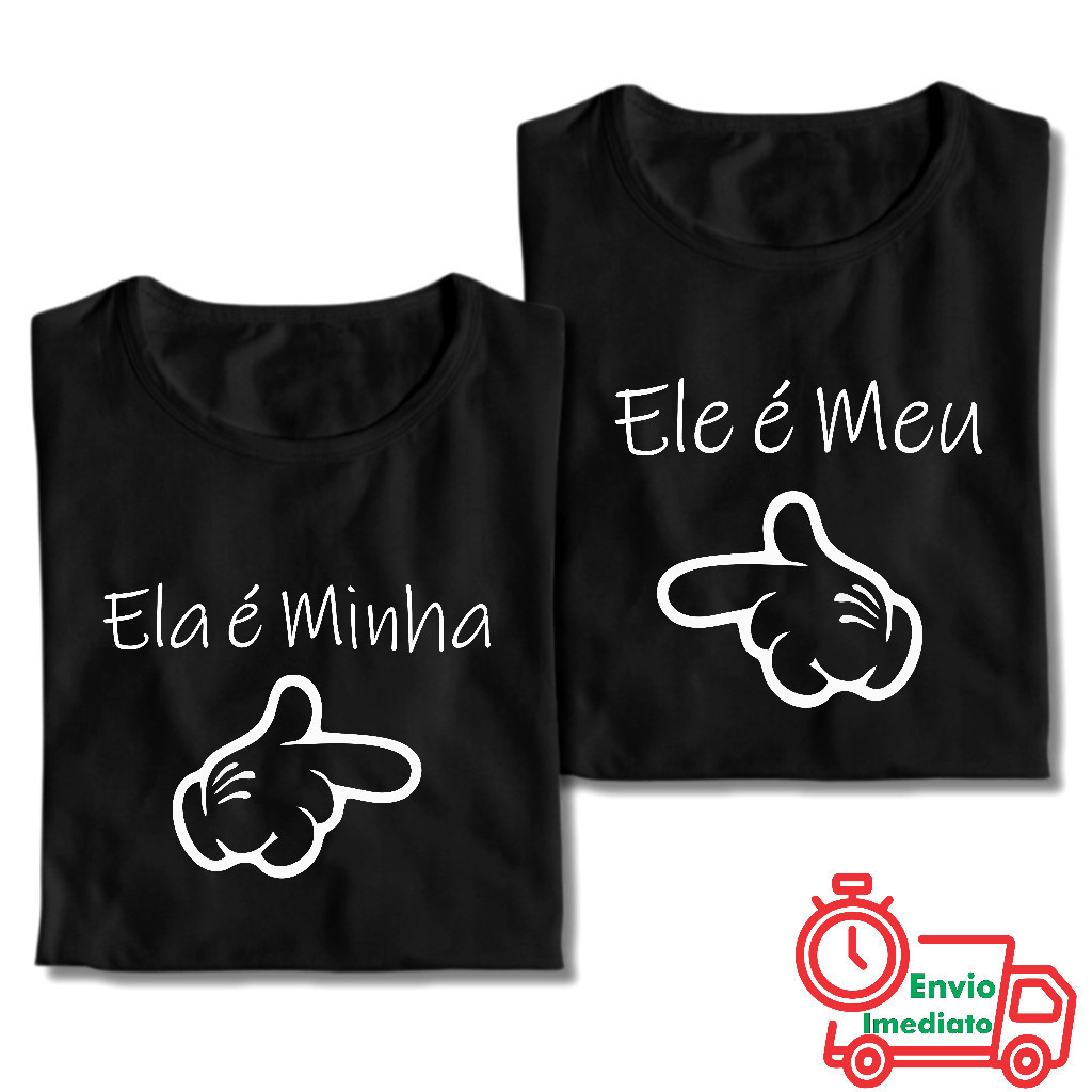 Kit 2 Camisetas Mozão Ela é Minha store