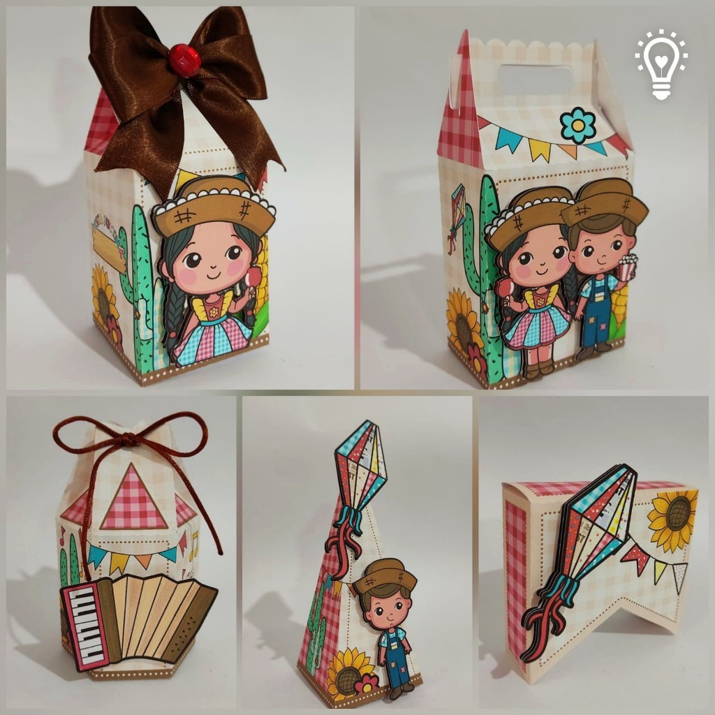 Personalizados Festa Junina Vermelha com Aplique Pegue e Monte lembrancinha aniversario infantil Mêsversário kit festa