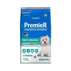 Ração Premier Pet Ambientes Internos Cães Adultos Frango e Salmão 2.5kg