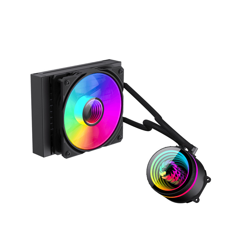 Water Cooler Argb Gamemax Ice Burg 120 Black
