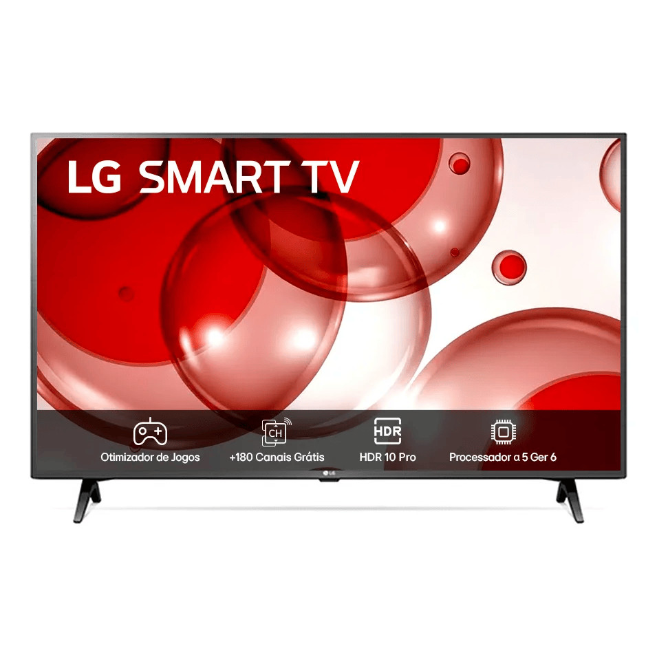 Smart TV LG 43" Full HD HDR10 Pro webOS 43LR671C0SA Preta