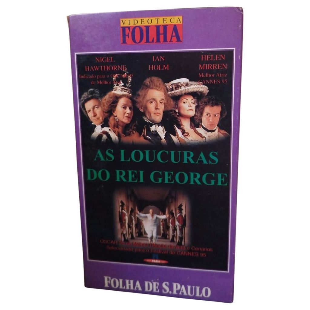 VHS - As Loucuras do Rei George - Legendado (usado)