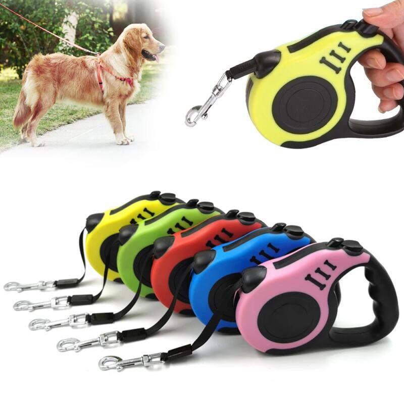 Trela Para Cães Arnês Retrátil Automático Retrator Animais De Estimação