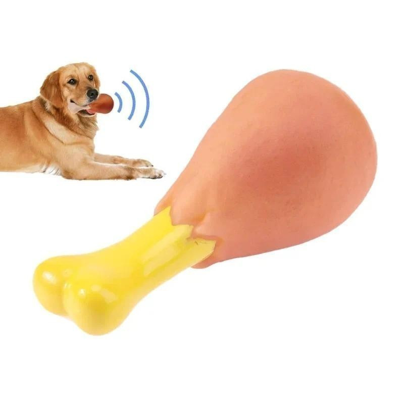 Brinquedos de Borracha para Cães com Som, Resistentes a Mordidas, Brinquedo de Látex para Mastigar em Forma de Animal, B