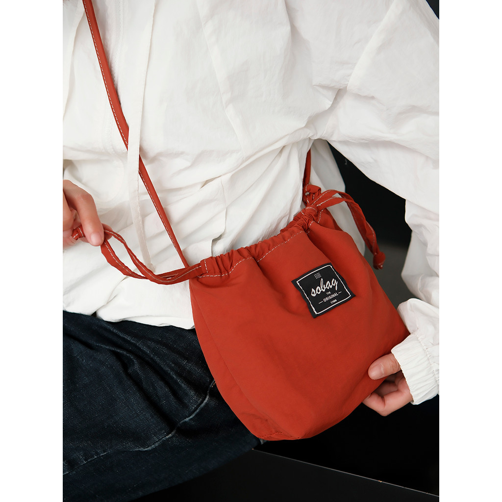 Sobag Casual bonito à prova dwaterproof água náilon cruz-corpo ombro lona pequeno saco Design feminino sentir cor sólida