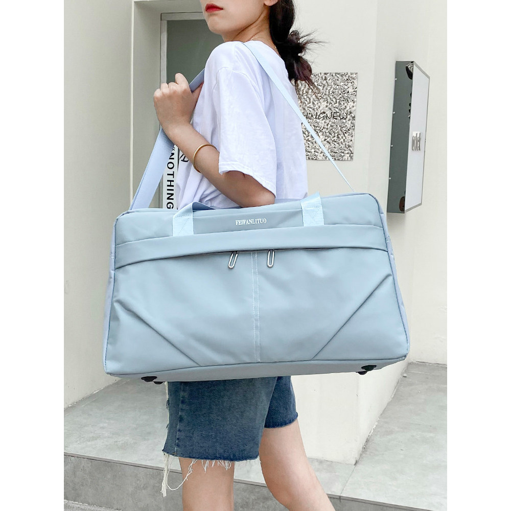 Bolsa de viagem feminina pode pendurar bagagem viagem de negócios de curto prazo leve bolsa de viagem portátil grande ca