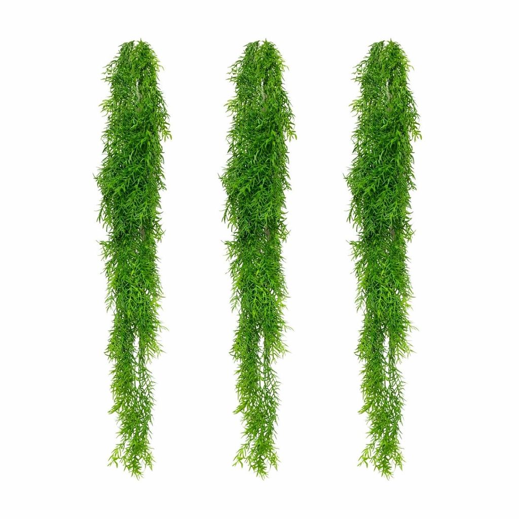 3 Planta Decorativa Artificial Folhagem Pendente Artificial