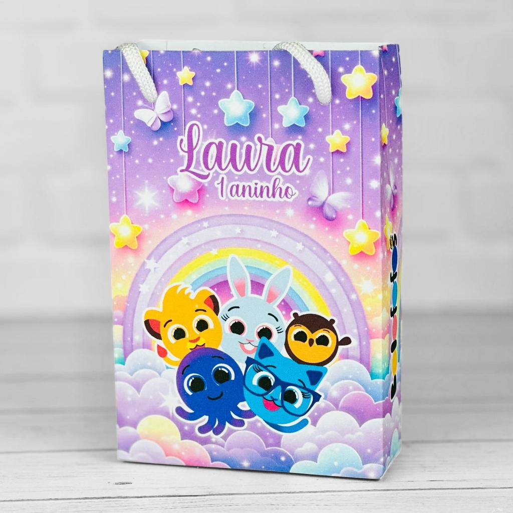 Sacolinha Personalizados BOLOFOFOS LILÁS (PEGUE E MONTE) / Lembrancinha Mimos Festa Aniversário Infantil