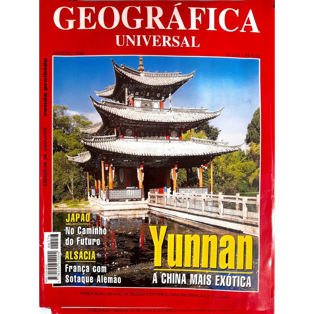 Revista Geográfica Universal nº 276 Novembro 1998 Yunnan de Bloch 7992590