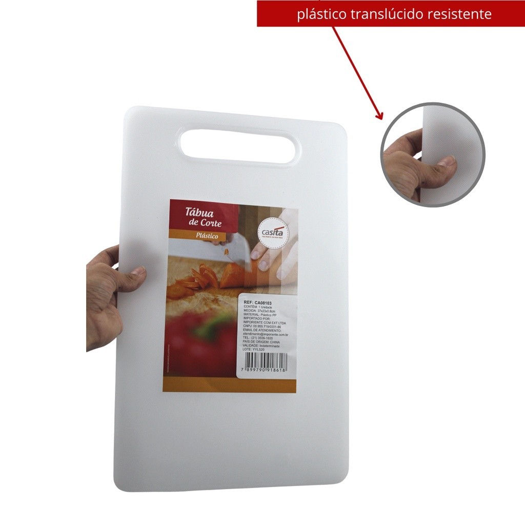 Tábua De Corte Carne Cozinha Churrasco Legume Profissional Multiuso CA08103