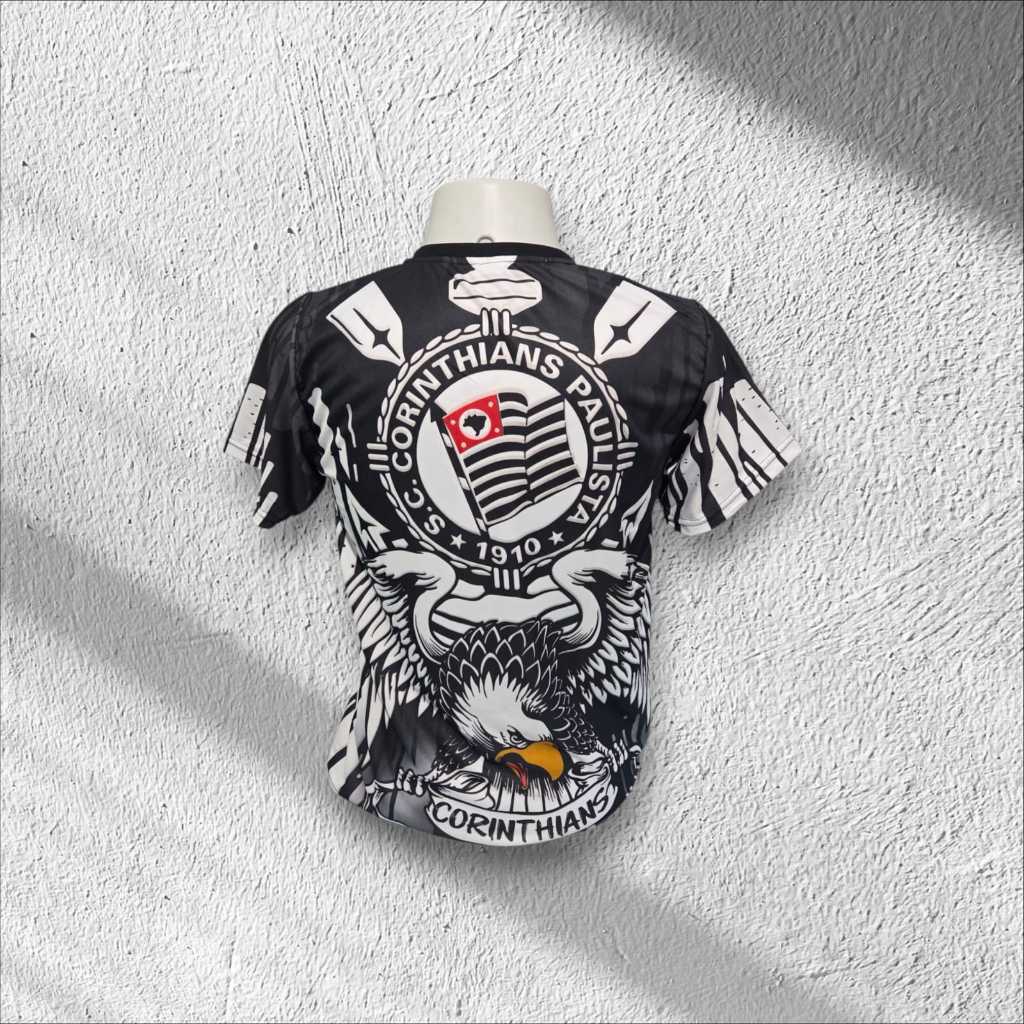 Camisa Corinthians Masculina Peita do Coringão Camiseta Futebol Torcida Casual