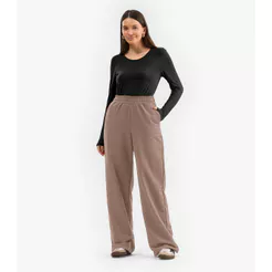 Calça Feminina em Moletom Rovitex Marrom