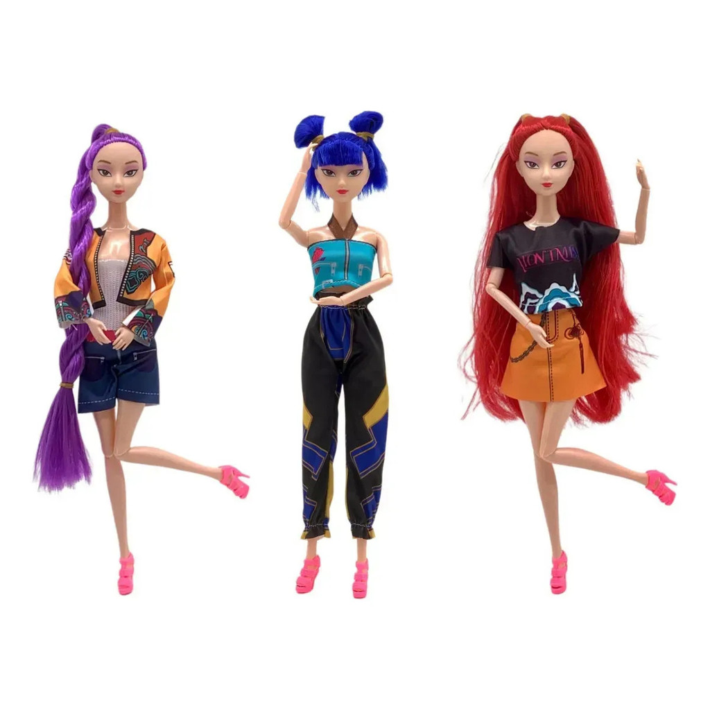 Bonecas Guerreiras K-pop Articuladas Musical Zoey Mira Rumi
